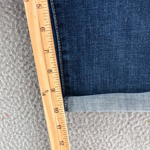 Levis Shorts Women 27 Blue Dark Wash Denim Bermuda Stretch Jean Everyday Walking - Picture 12 of 15